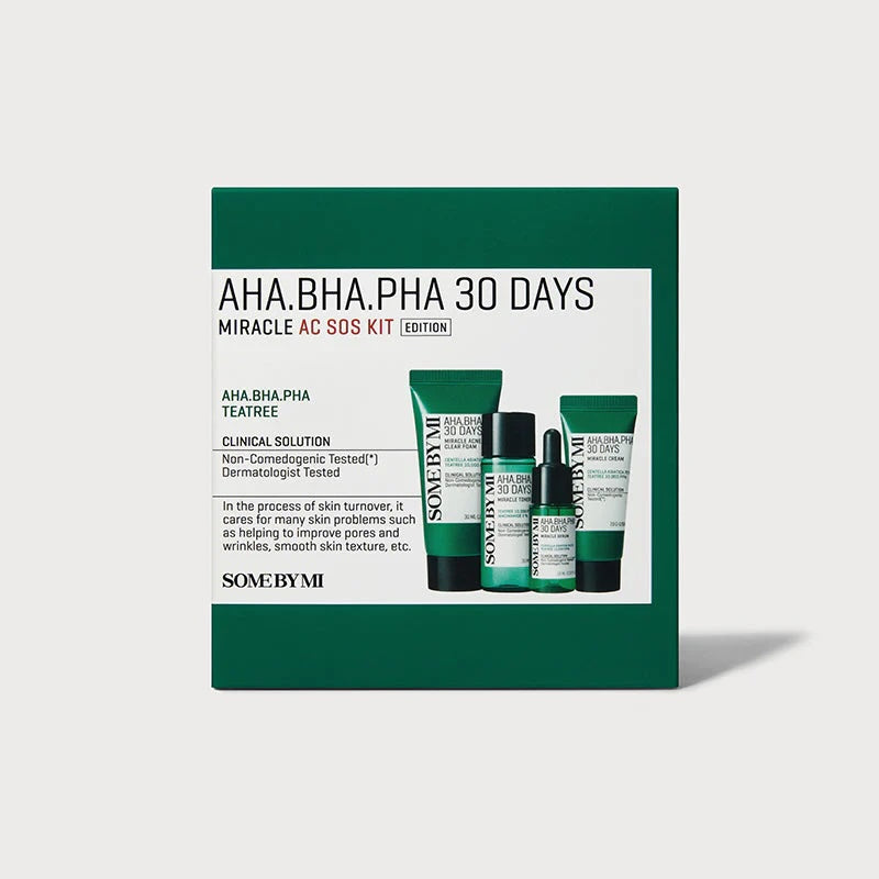 AHA, BHA, PHA 30 Days Miracle AC SOS Kit - Some By Mi